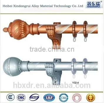 Aluminum Anodized Profile Curtain Rod With End Cap_Factory Supplier!! photo-5