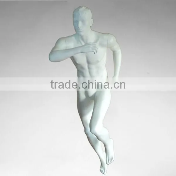 Male Running Realistic Strong Athletic Fiberglass Mannequin Display For Sale photo-2