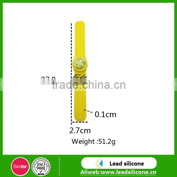 Any Pantone Color Silicone Children Slap Watch Customized Silicone Children Slap Watch photo-3
