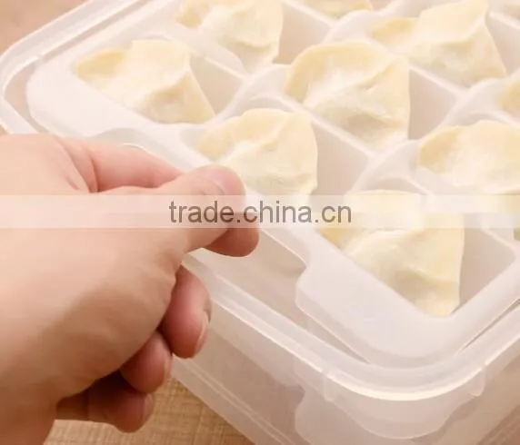 CY034 Household Article Fresh Dumpling Crisper Box Microwave Thawing Non Stick Food Tray Dumplings Preserving Box photo-4