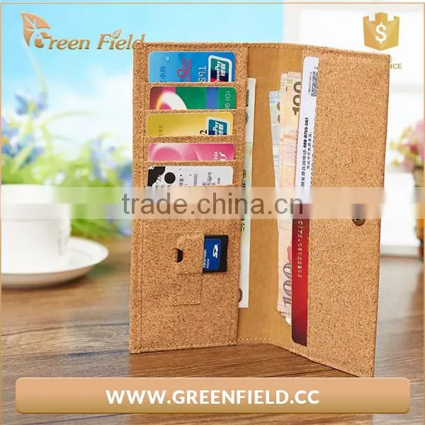 Eco-friendly New Cork Leather Passport Wallet Multi Card Wallet photo-3