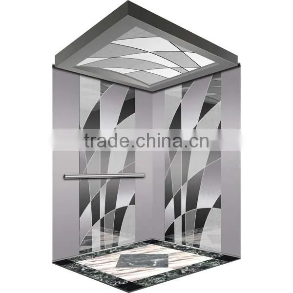 Color Coating Etching Decorative Stainless Steel Elevator Cabin photo-5
