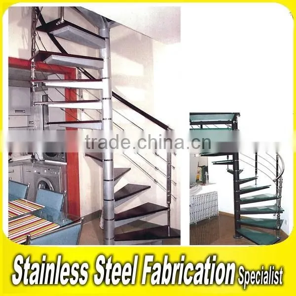 Aluminum Handrails Integral Sell Small Spiral Staircase photo-2