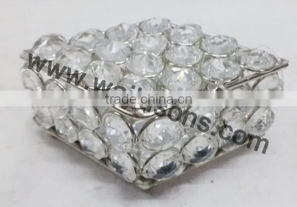 Wholesale Fashion Silver Pearl Jewelry Box,sweet Heart Crystal Metal Jewelry Box,for Ladies Wedding Gift photo-5