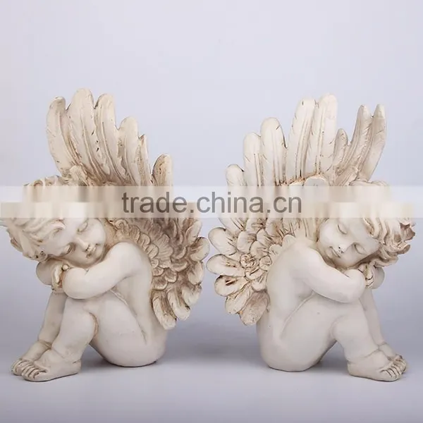 Custom Home Decoration Resin Cherub Angel Statues Wholesale photo-2