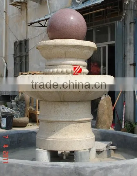 Red Stone Roating Ball Fountains Wholesale photo-4