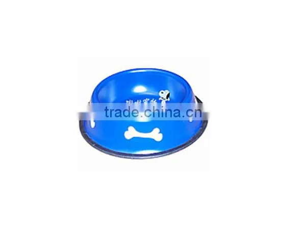Colourful Stainless Iron Dog/cat Bowl Dog Water Bowl Dia Size:16/18/22/26/30/34/36cm photo-3