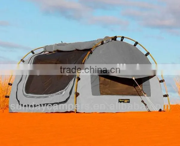 Roof Camping Soft Floor Fiberglass Poles Double Swag Tent photo-2