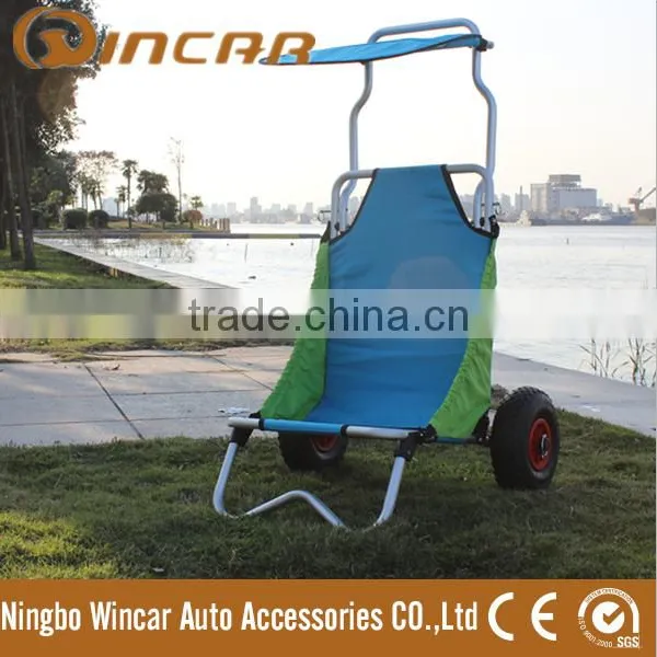 Kayak Cart & Surfboard Chair Trolley Collapsible Canoe Cart Carrier photo-3