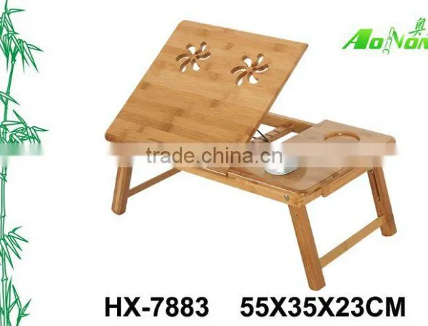 Cheap Small Modern Laptop Table Folding Bamboo Computer Desk For Bed