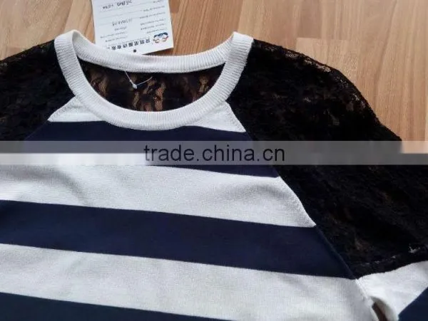 Detachable Lacing Sleeve&back Sweater Design for Women (BKN646) photo-5
