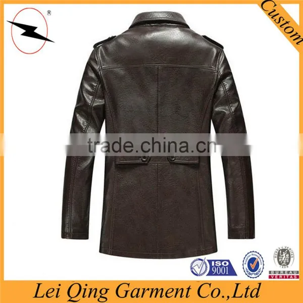 2016 Fashion Leather Winter Man Jacket photo-2