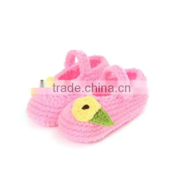 A Flower A Leaf Design China Supplier Crochet Baby Shoes Pattern photo-2