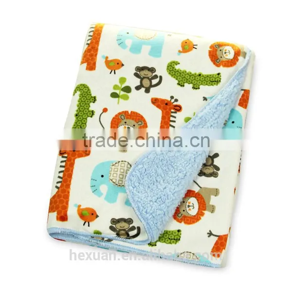 High Quality Coral Fleece Animal Design Baby Blanket photo-2