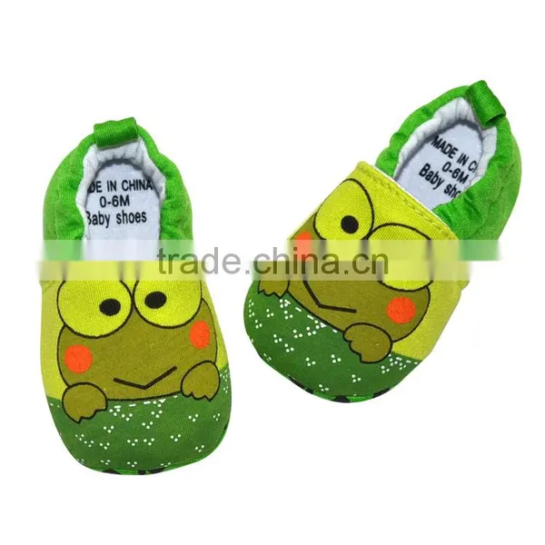 Cute Frog Printed Summer Cotton Baby Shoes photo-6