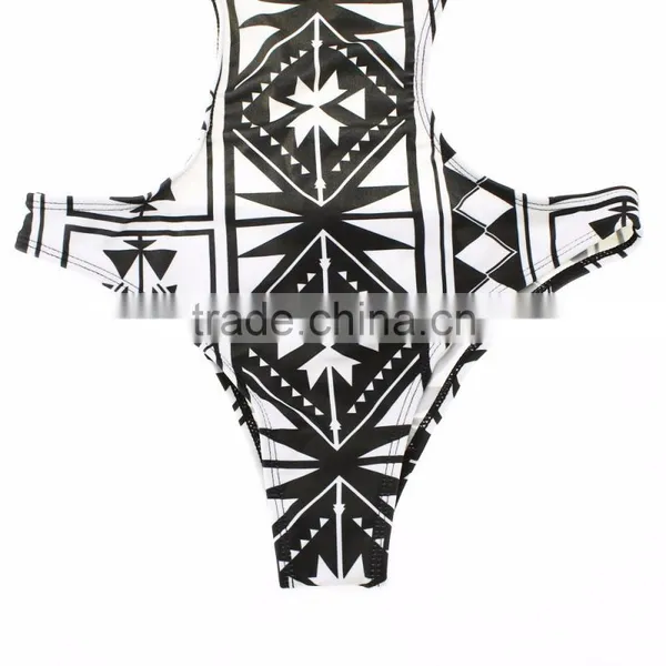Sexy Women Halter Cut Out One-Piece Swimwear Swimsuit photo-4