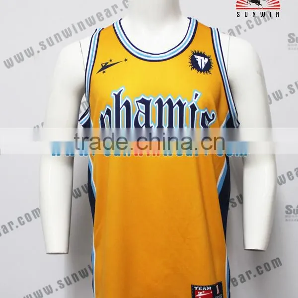 Hot Sell Basketball Jersey/100% Polyester Jersey/Cheap Basket Ball Jerseys photo-2