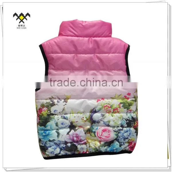 Pink Cute Kid Sleeveless Jackets for Baby Girls photo-2
