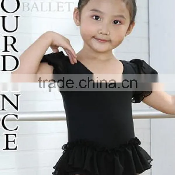 Children puff short sleeve dress