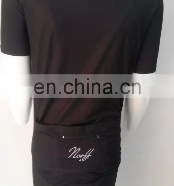 Black Cycling Wear Custom Cycling Jerseys Design Plain Cycling Jersey no Logo photo-4