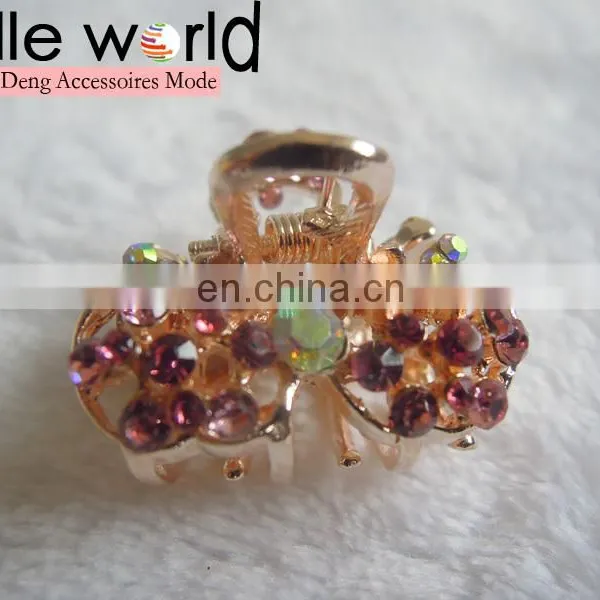 Elegant Bridal Hair Accessory Rhinestone Mini Hair Claw Clip photo-3
