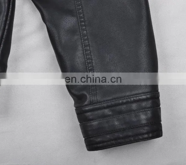 Mens Top Grade Fashion Soft Handsome Lastest Design Leather Jacket photo-6