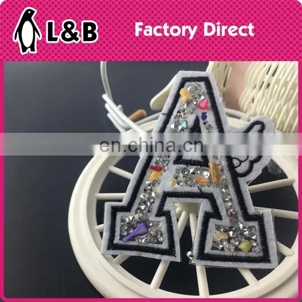 2017 Rhinestone/beads Embroidery Hotfix Applique Star Larges Patches Handmade Iron on Patches photo-3