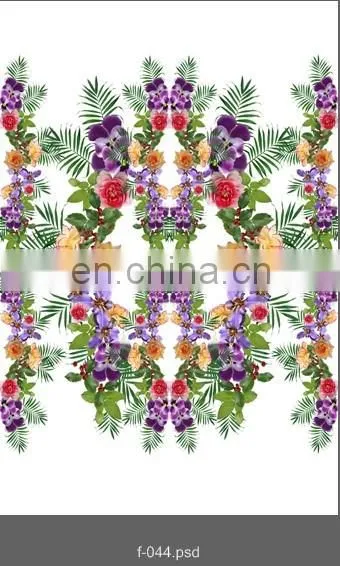 New Style Digital Printed Cotton Spandex Fabric Customer's Design Fress Sample For Garment photo-2