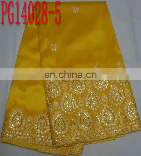 Top Quality Fashion New Design Embroidery George Fabric for Dress(PG14028) photo-5
