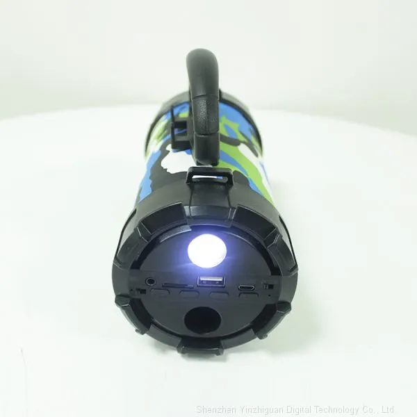 New Portable Round Speaker Amplifier Wireless Bluetooth Bazooka Speaker Earphone Karaoke Player photo-5
