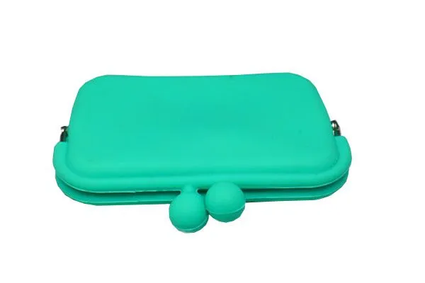 Mini Cute Candy Color Silicone Wallet Case Phone Card Id Cash photo-2