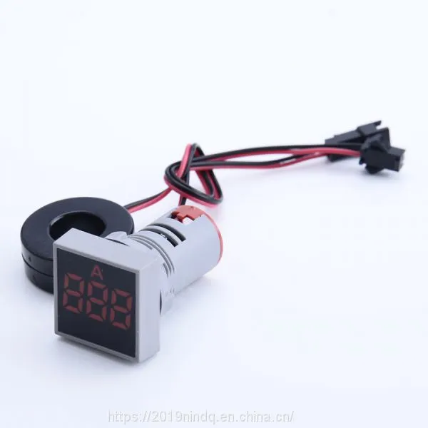 22mm square mini led indicator lamp digital ammeter accurate ammeter measurement