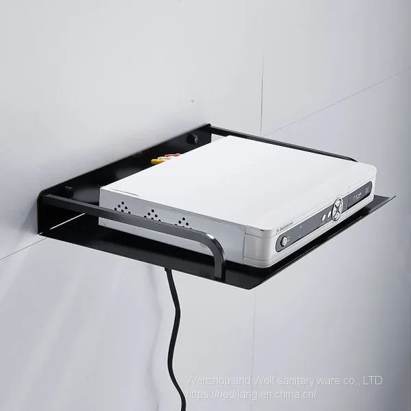Shelf bracket wall mounted TV set top box shelf