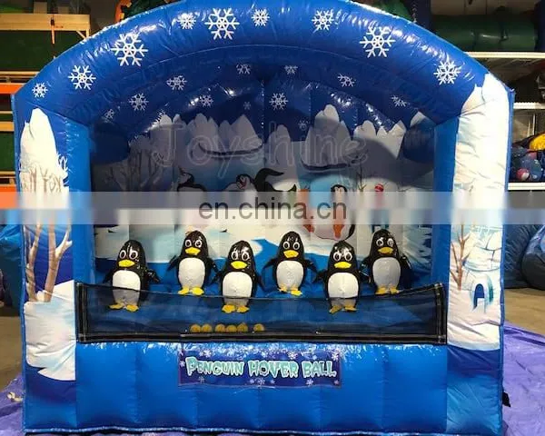 Inflatable Penguin Hover Ball Shooting Game Hovering Ball Target Shooting Knock Me Out photo-5