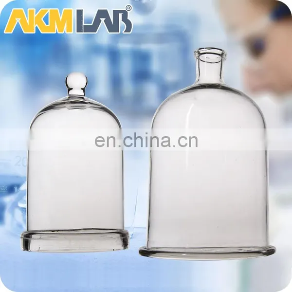 AKMLAB Laboratory Glass Dome Bell Jar With Ground-in Glass Stopper photo-2