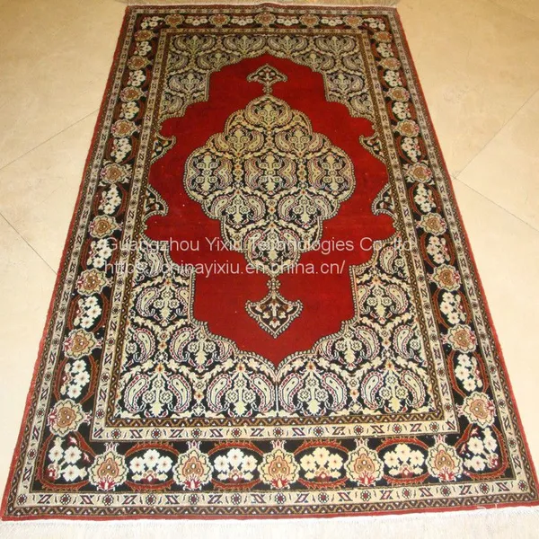 YAMEI Factory Small Size Handmade Silk Prayer Rugs for Sale photo-4