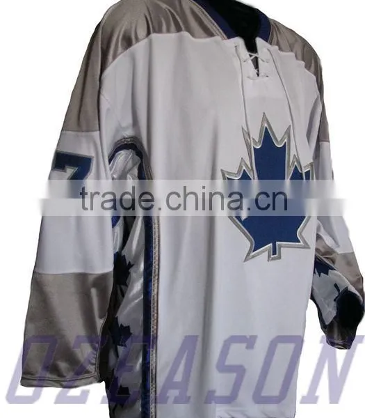 Customized Sublimated Practice Blank Hockey Jersey Cheap With Embroidered Logo photo-4