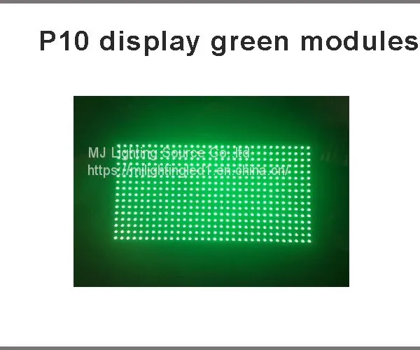 Outdoor Led P10 Display Module Digital Display Moving Sign Display Board LED Board Green Color photo-3