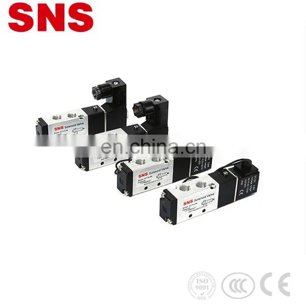 SNS 4V Series Aluminum Alloy Solenoid Valve Air Control 5 Way 12v 24v 110v photo-2
