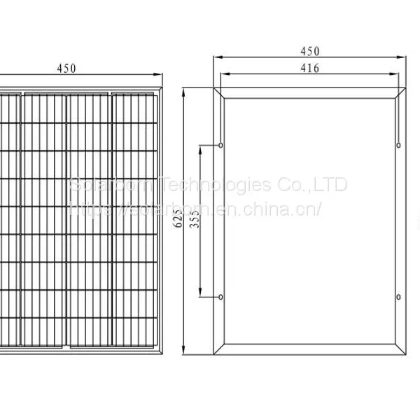 50W Mono Solar Panel With 36 Pieces Solar Cells photo-2