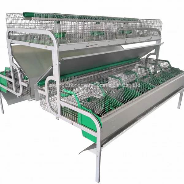 Industrial Breeding Rabbit Cages System Farm Cage 24/set photo-3