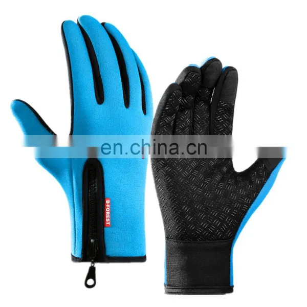 Outdoor Winter Thermal Sports Bicycle Gloves Windproof Warm Full Finger Motorcycle Cycling Ski Glove photo-3