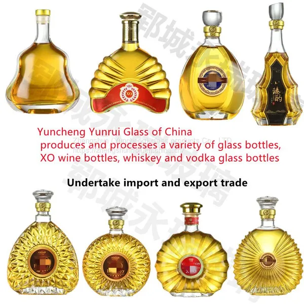 Manufacturers Supply Foreign Wine Glass Bottles Shaped Glass Empty Bottles Foreign Trade Wine Bottles Fruit Bottles