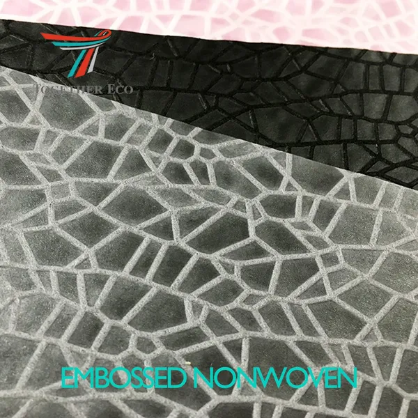 80gsm Embossing Non-woven Fabric Packaging Material Flower Wrapping Emboss pp Non Woven Fabric Roll photo-2
