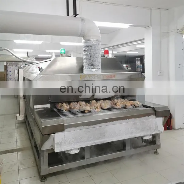 Industrial Liquid Nitrogen Tunnel Freezer for Food Store photo-4