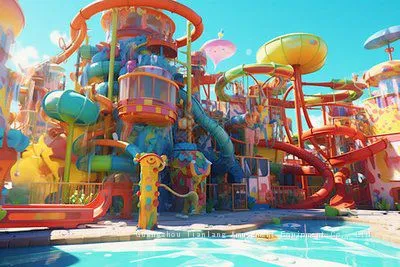 Water Park Fiberglass Slide Outdoor Combination of Large Children's Water Play Water House Water Village Slide Equipment photo-5