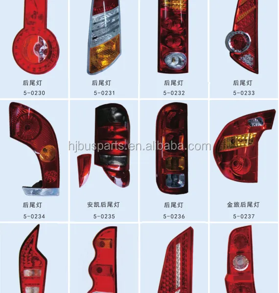 24V Auto Plastic Parts LCK6128 Led Tail Lights Z-HX761X230L-LH Rear Brake Light for Zhongtong Bus photo-5