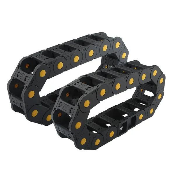 Machine Tool Drag Chain Bridge Plastic Track Carving Nylon Cable Threading Groove Industrial Transmission Cable Drag Chain