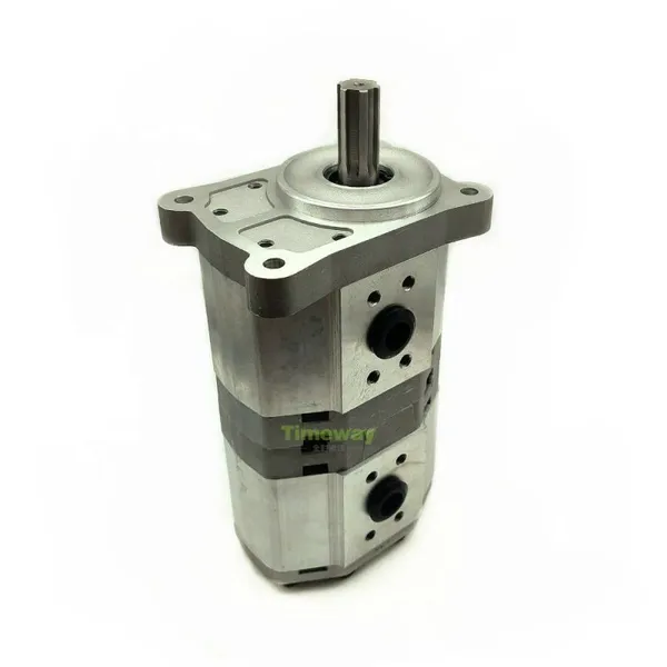 TIMEWAY Hydraulic Tandem Gear Pump CBQLQB-F532-F532-CFH Double Gear Oil Pump CBQLQB Series Spline Shaft 6Teeth photo-6
