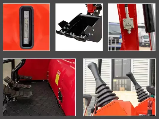 Mini Excavator Bulldozer Blade 2000kg Mini Garden Excavator Compact Mini Excavator photo-5